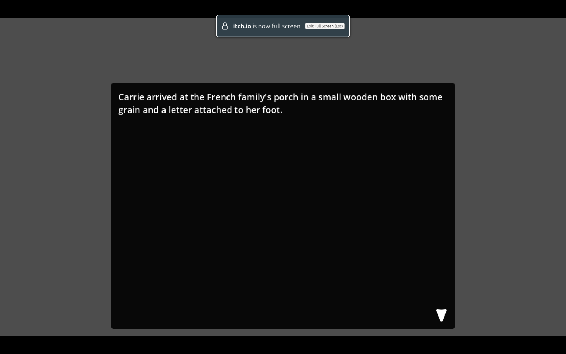 Narrative screenshot